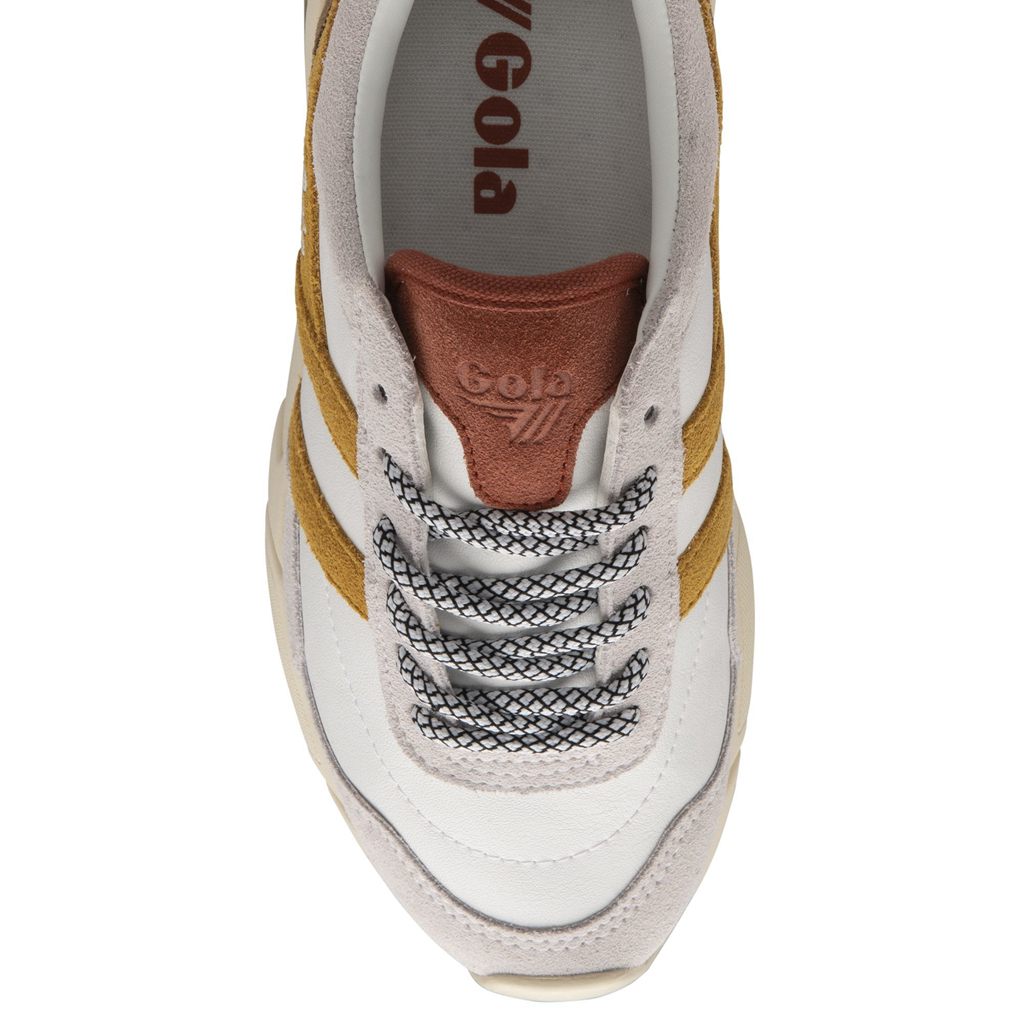 Gola Classics Eclipse Pure Sneakers Blancas Naranjas España | ELD-736102