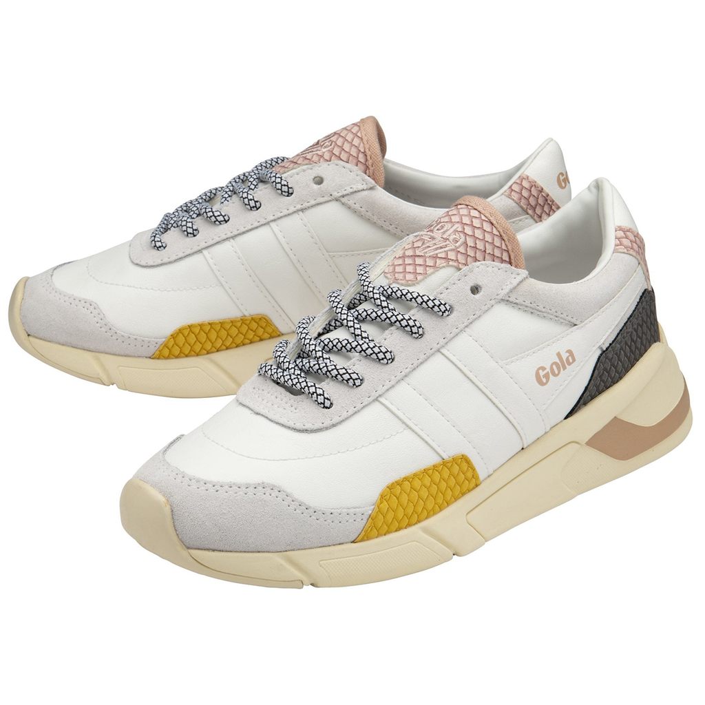 Gola Classics Eclipse Trident Snake Sneakers Blancas Rosas España | BVG-593826