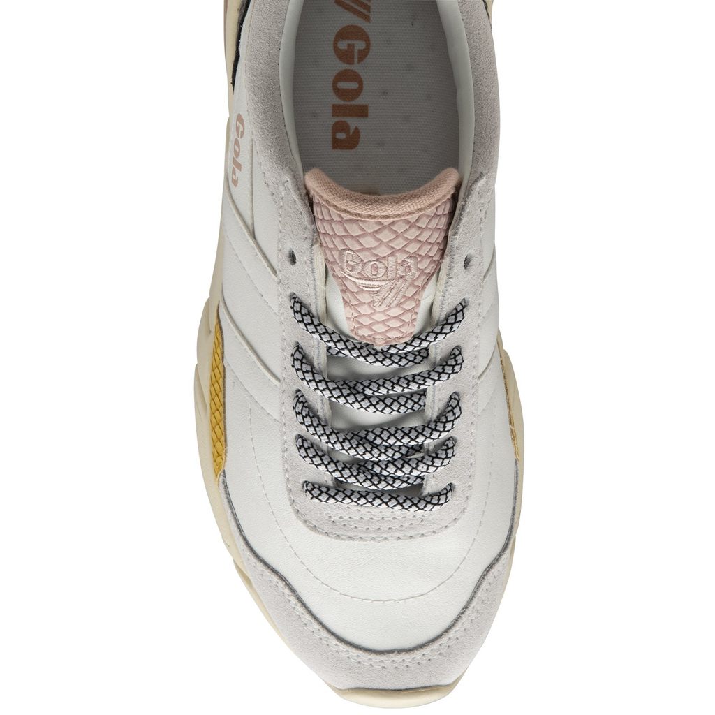 Gola Classics Eclipse Trident Snake Sneakers Blancas Rosas España | BVG-593826