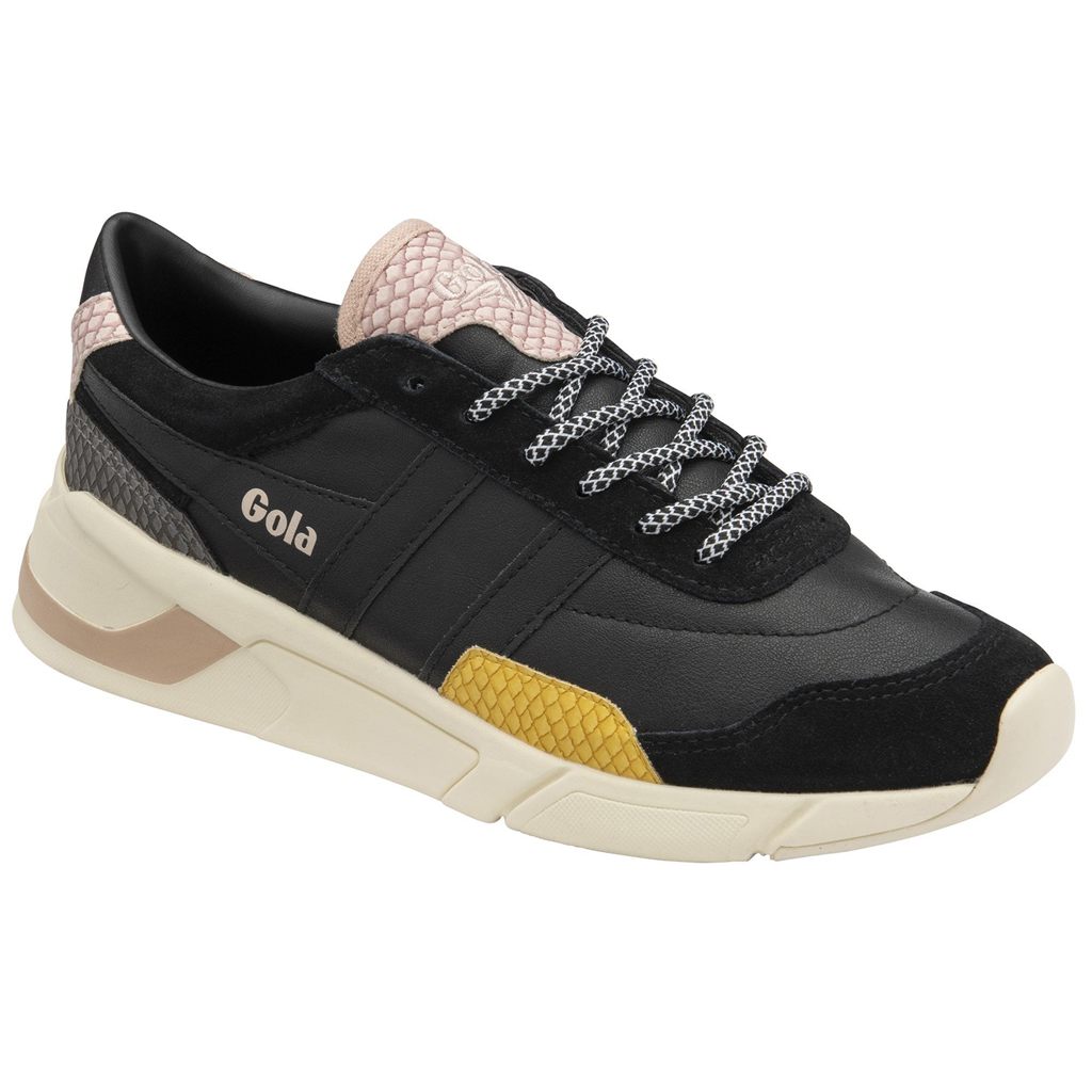 Gola Classics Eclipse Trident Snake Sneakers Negras Rosas España | ZDT-052419
