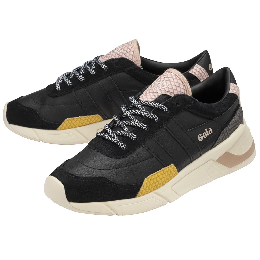 Gola Classics Eclipse Trident Snake Sneakers Negras Rosas España | ZDT-052419