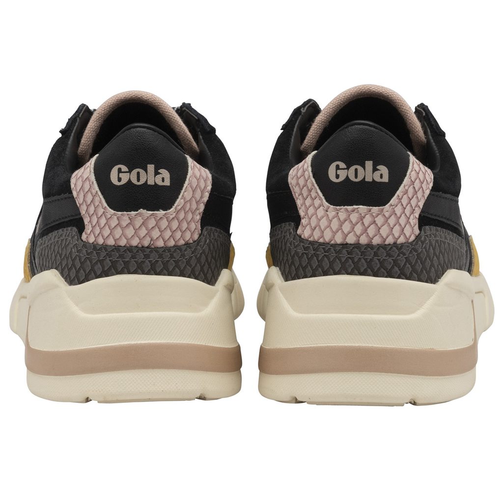 Gola Classics Eclipse Trident Snake Sneakers Negras Rosas España | ZDT-052419