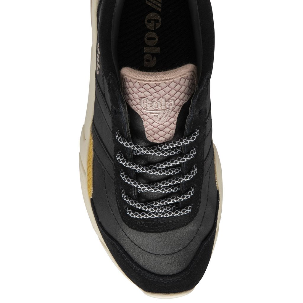 Gola Classics Eclipse Trident Snake Sneakers Negras Rosas España | ZDT-052419