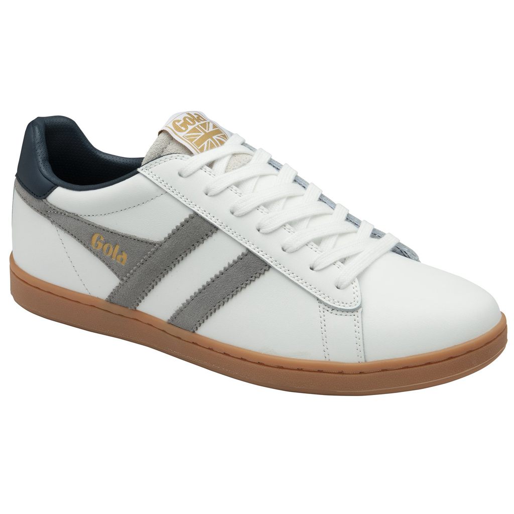 Gola Classics Equipe II Leather Sneakers Blancas Azul Marino España | HMV-639205