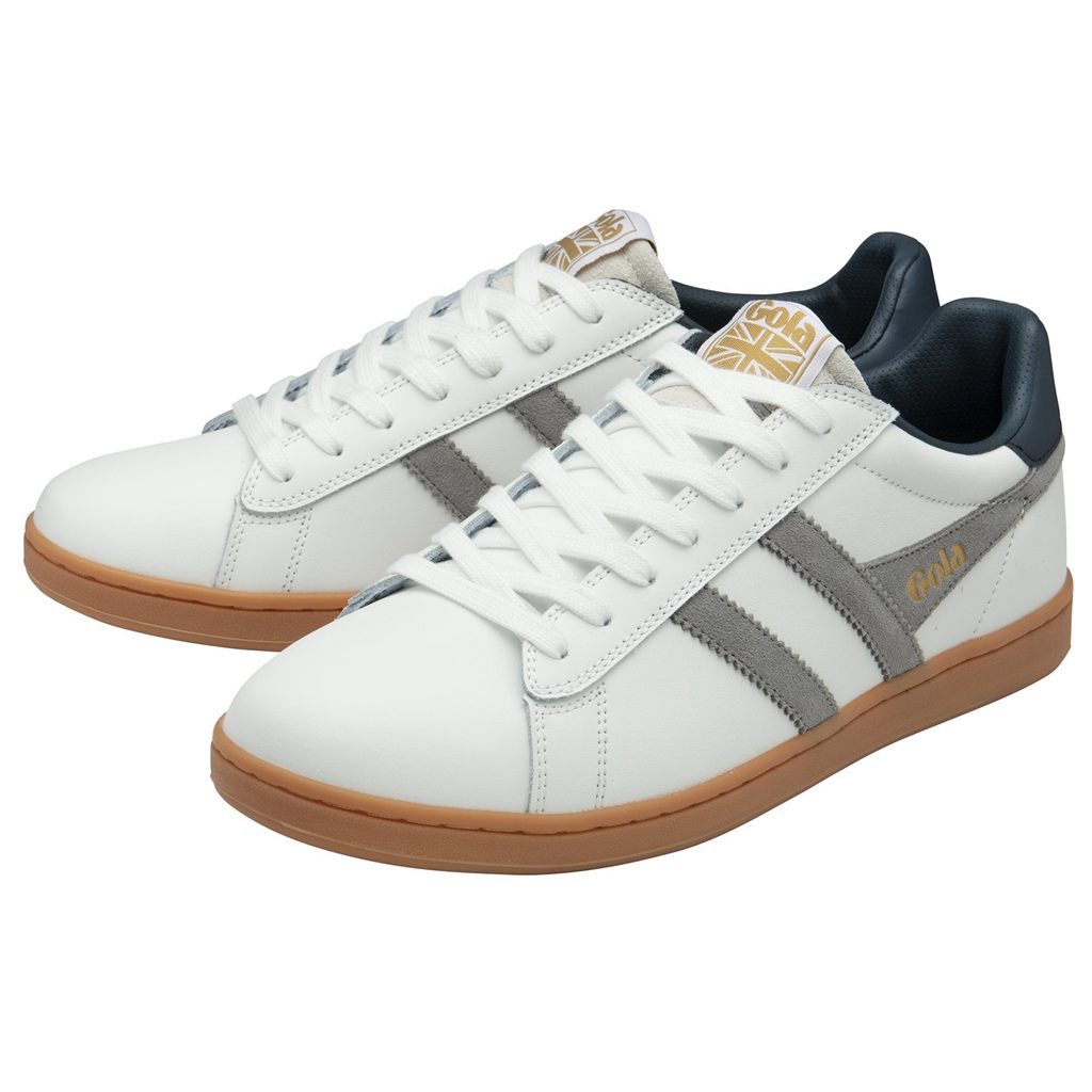 Gola Classics Equipe II Leather Sneakers Blancas Azul Marino España | HMV-639205