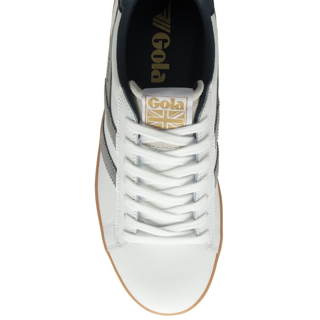Gola Classics Equipe II Leather Sneakers Blancas Azul Marino España | HMV-639205