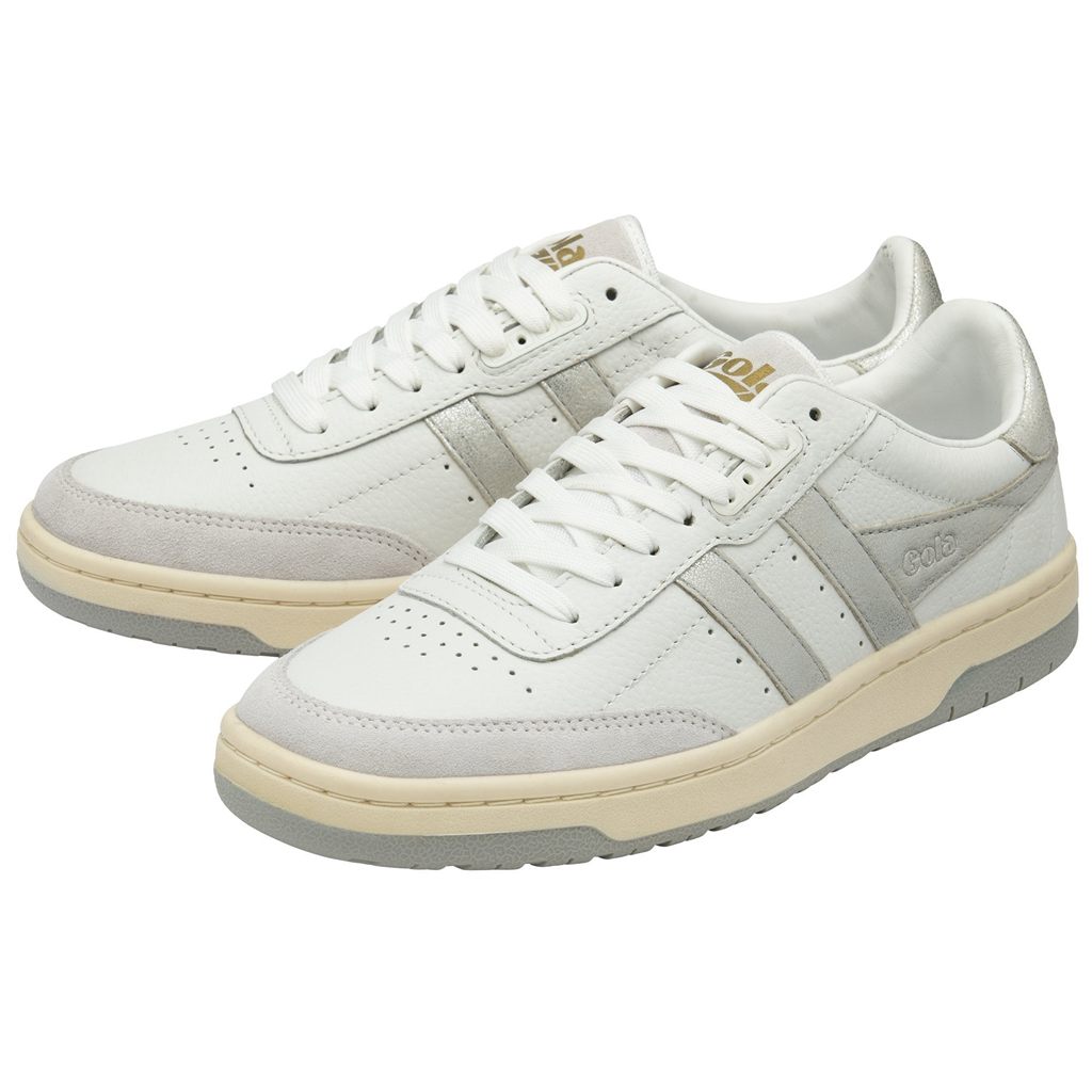 Gola Classics Falcon Mirror Sneakers Blancas Plateadas España | CVW-429857