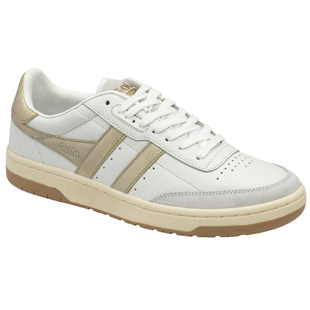 Gola Classics Falcon Mirror Sneakers Blancas Doradas España | VUS-901486