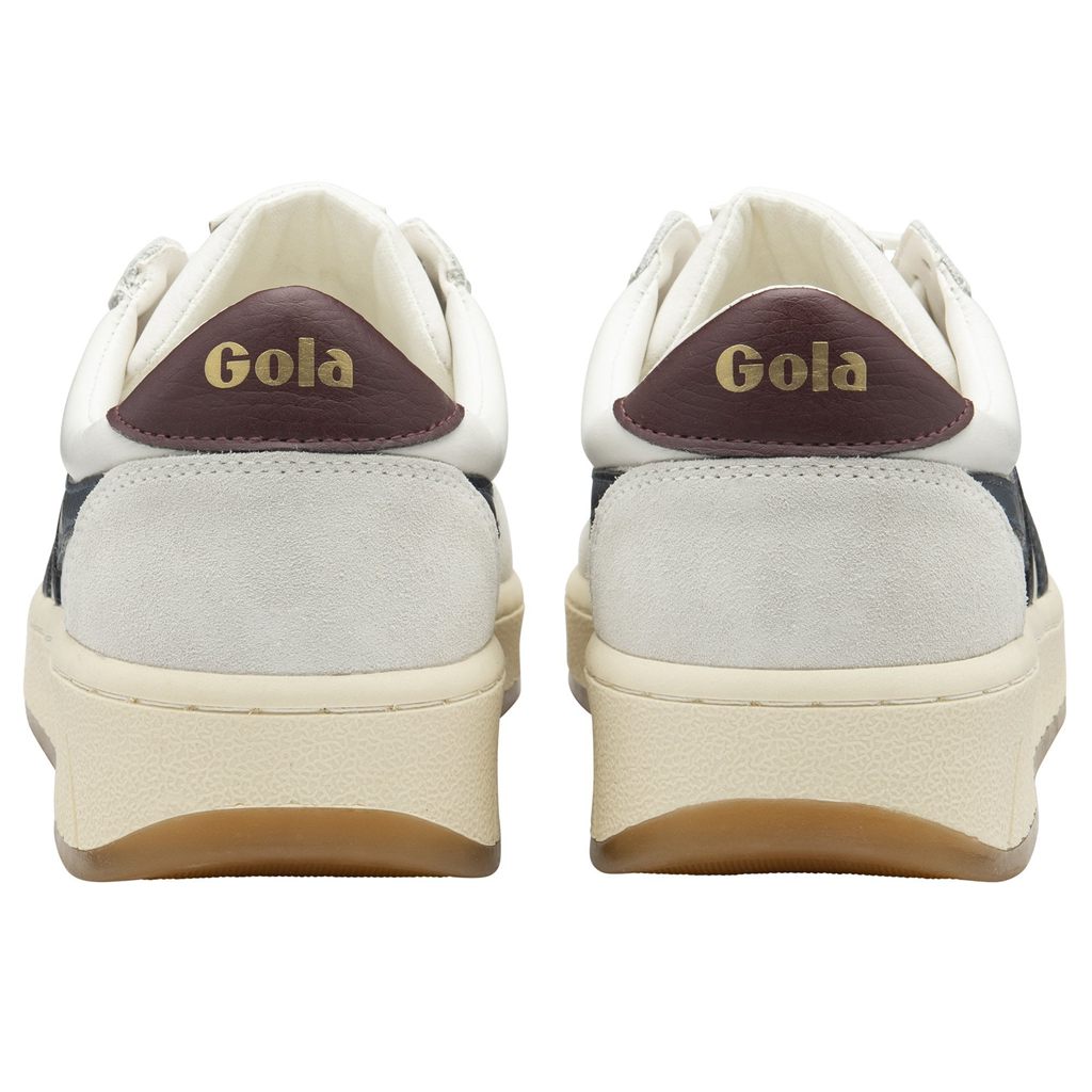 Gola Classics Grandslam Classic Sneakers Blancas Azul Marino Burdeos España | WSR-024816