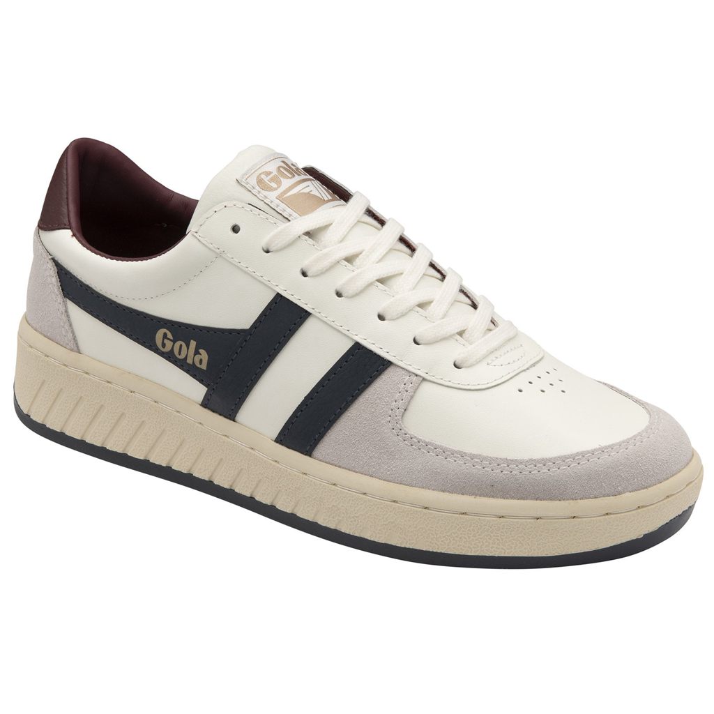 Gola Classics Grandslam Classic Sneakers Blancas Azul Marino Burdeos España | MFL-513467
