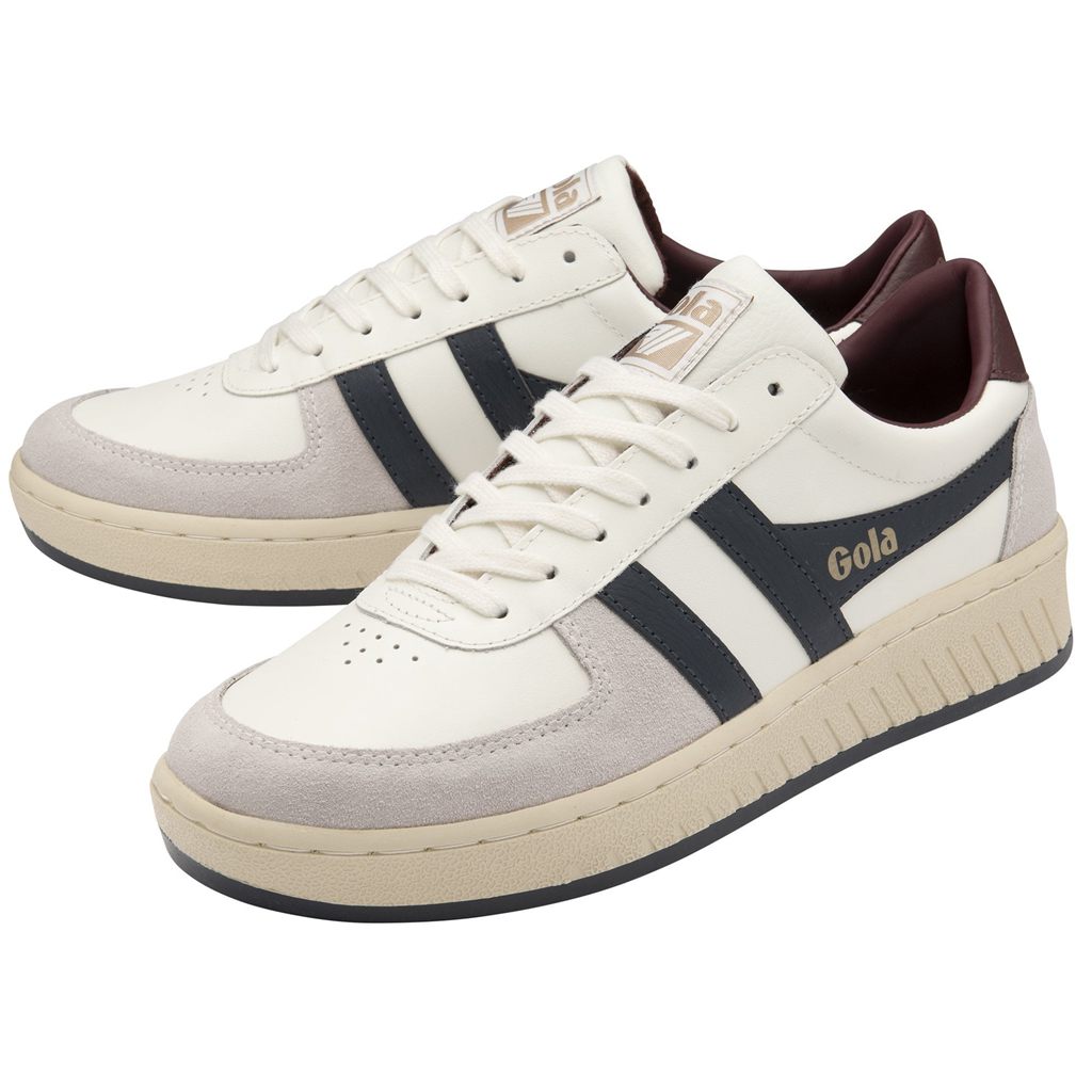 Gola Classics Grandslam Classic Sneakers Blancas Azul Marino Burdeos España | MFL-513467