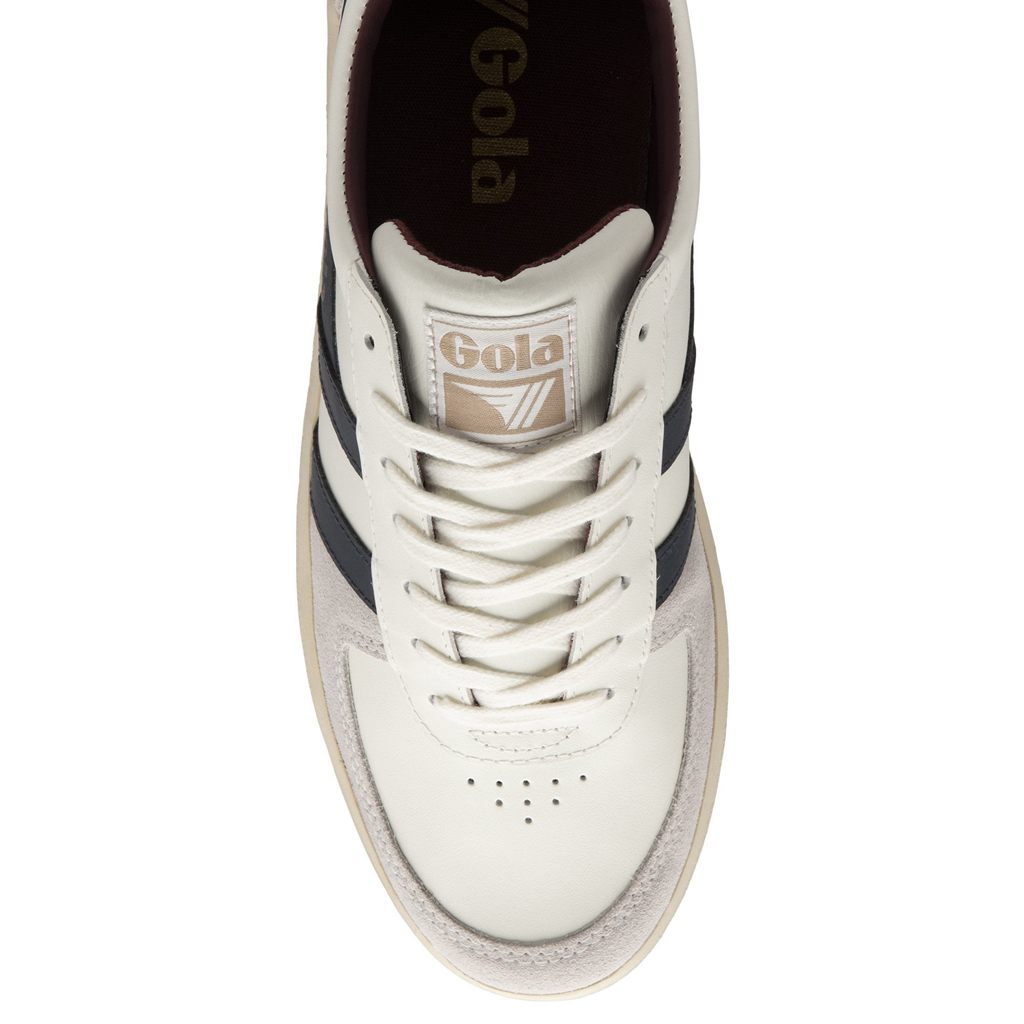 Gola Classics Grandslam Classic Sneakers Blancas Azul Marino Burdeos España | MFL-513467