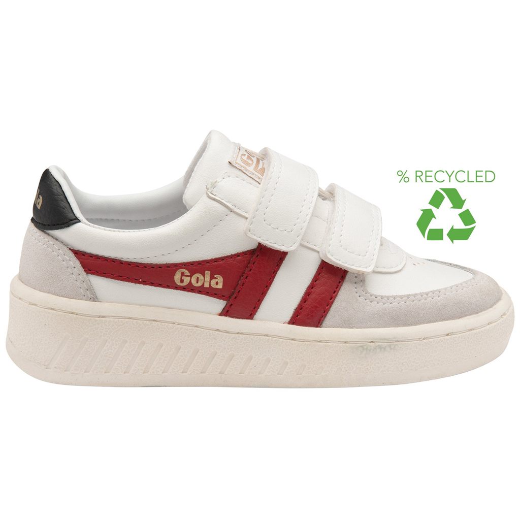 Gola Classics Grandslam Classic Strap Sneakers Blancas Rojas Oscuro Negras España | TUG-685793