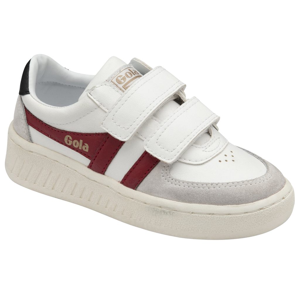 Gola Classics Grandslam Classic Strap Sneakers Blancas Rojas Oscuro Negras España | TUG-685793