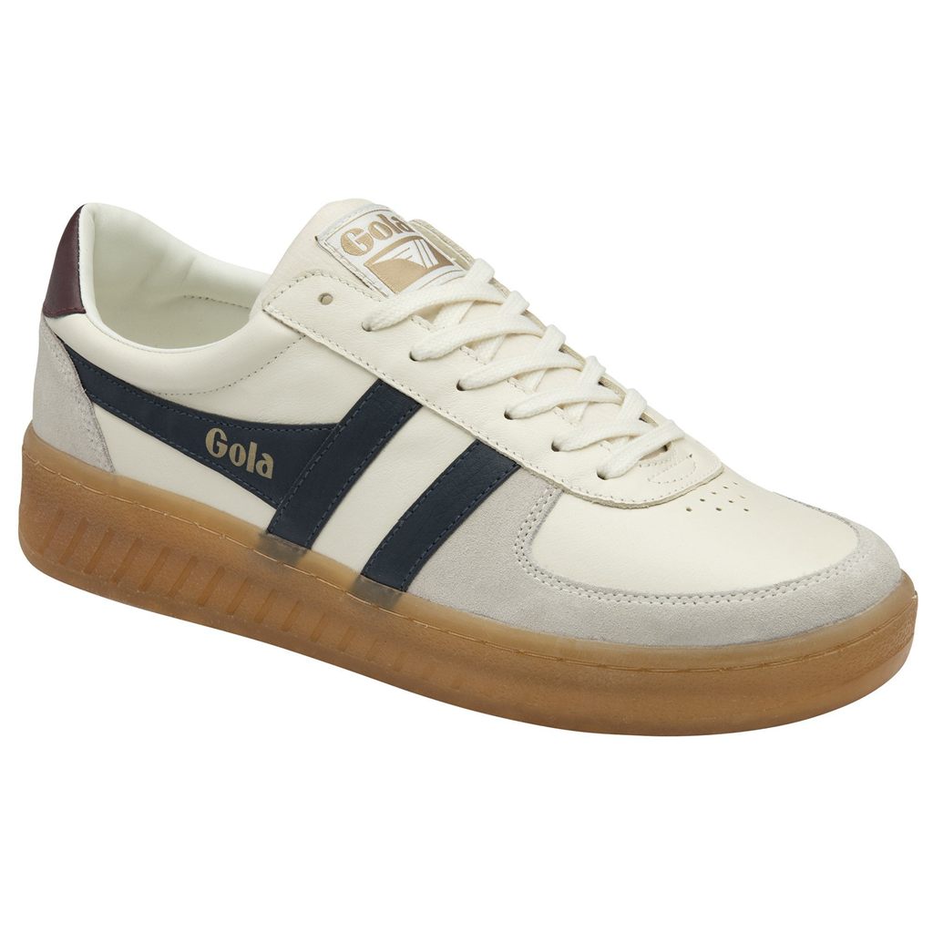 Gola Classics Grandslam Elite Sneakers Blancas Azul Marino Burdeos España | FYB-018357
