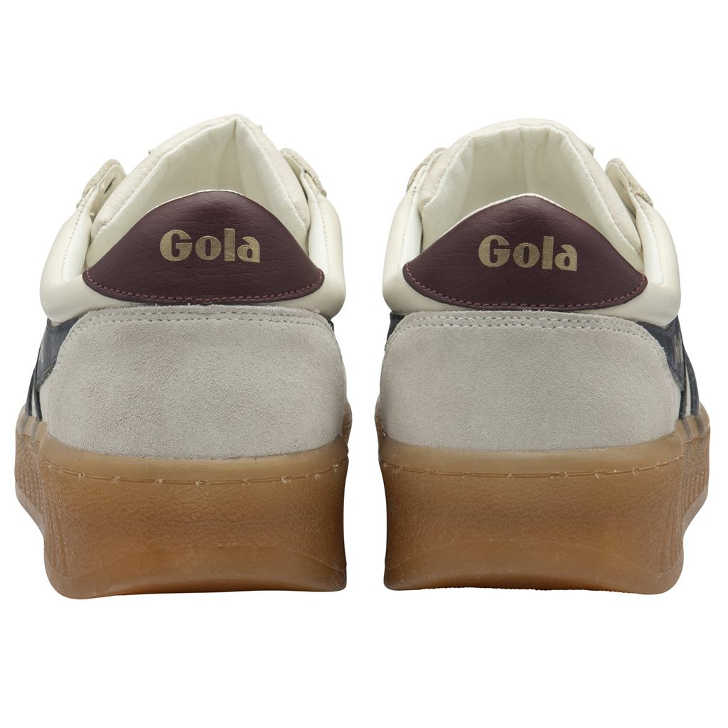 Gola Classics Grandslam Elite Sneakers Blancas Azul Marino Burdeos España | FYB-018357