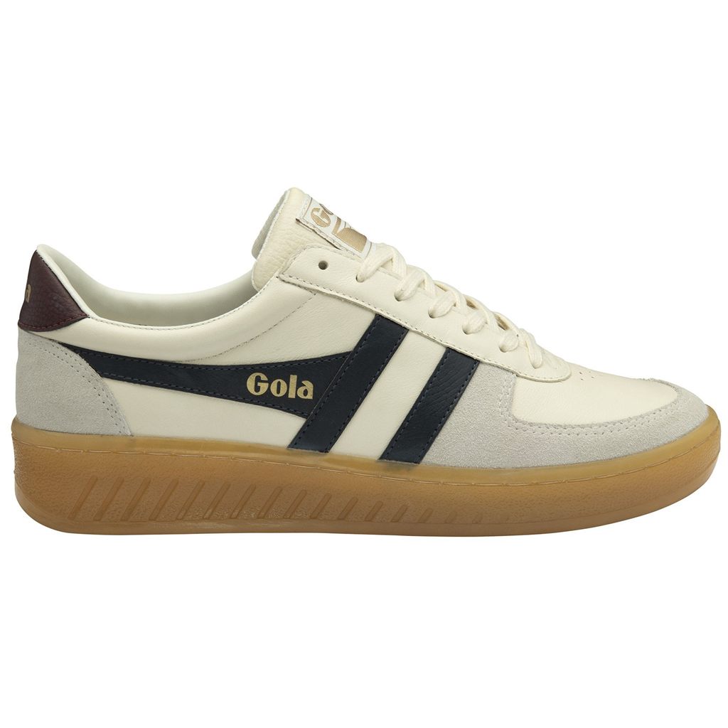 Gola Classics Grandslam Elite Sneakers Blancas Azul Marino Burdeos España | FYB-018357