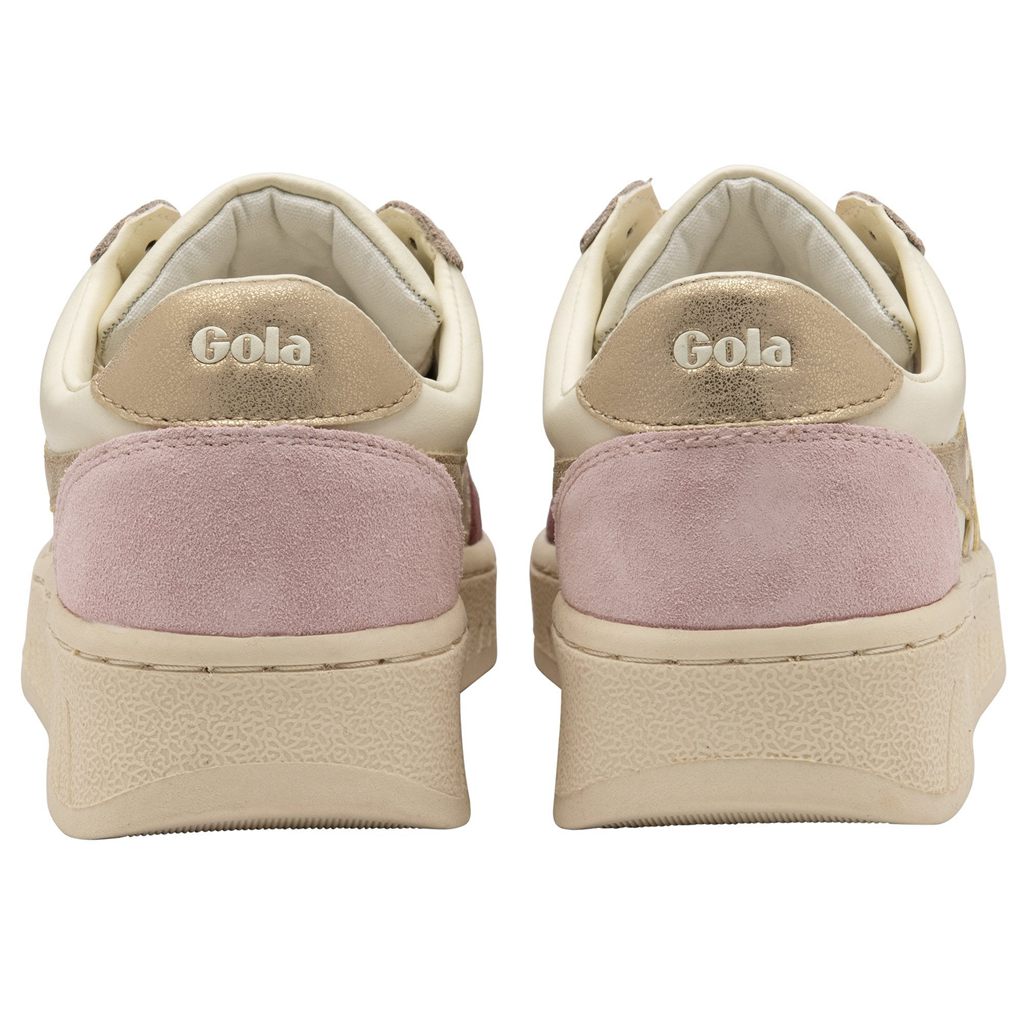 Gola Classics Grandslam Quadrant Sneakers Blancas Doradas Rosas España | VBA-038762