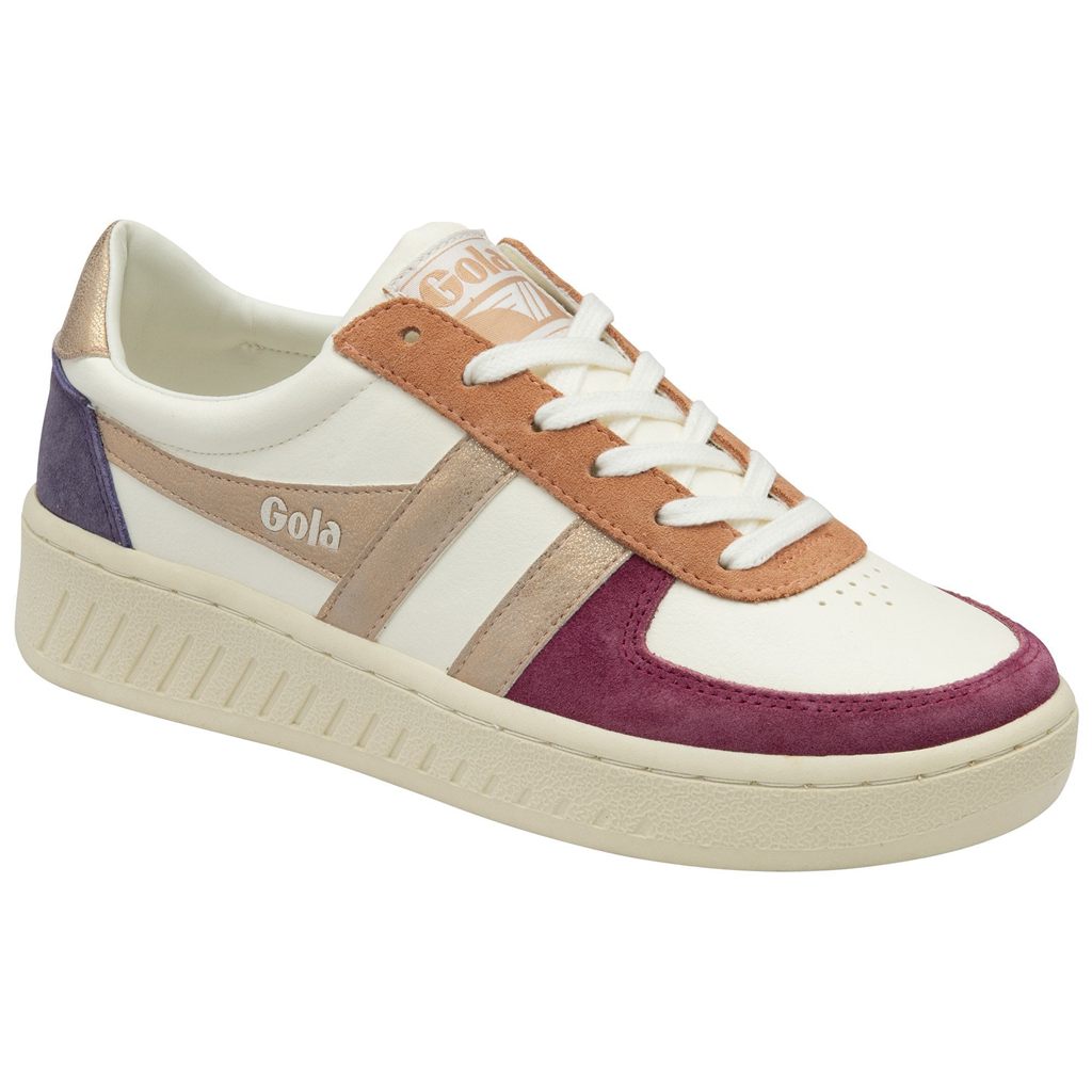 Gola Classics Grandslam Quadrant Sneakers Blancas Rosas Doradas España | PLS-193475