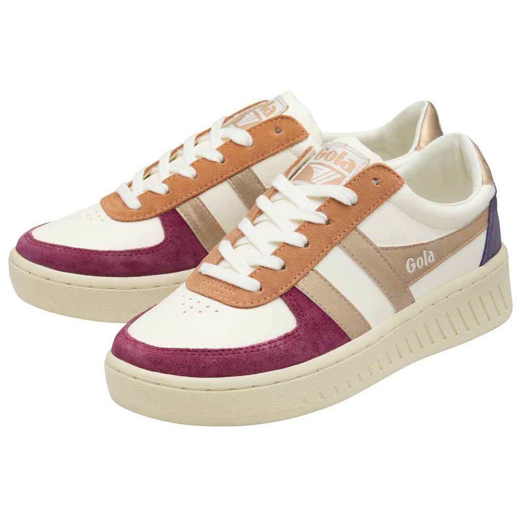 Gola Classics Grandslam Quadrant Sneakers Blancas Rosas Doradas España | PLS-193475