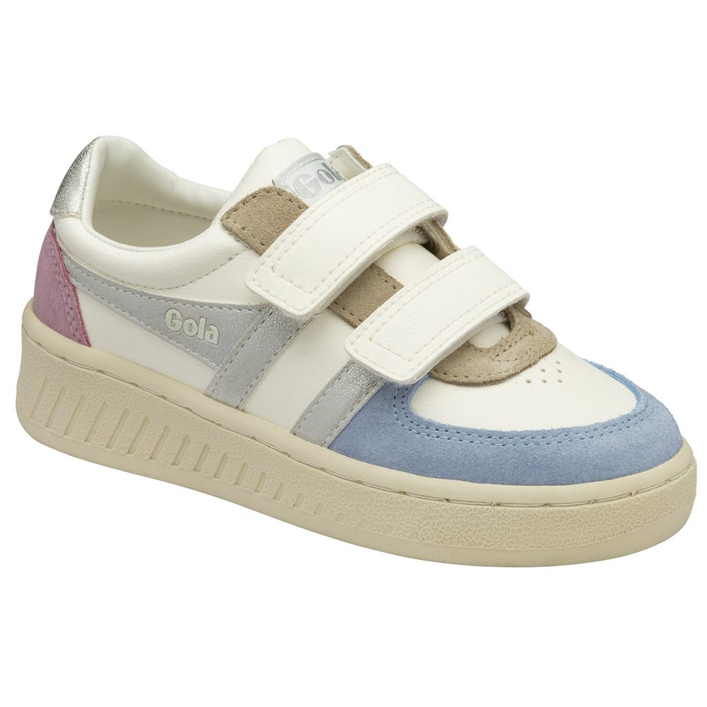 Gola Classics Grandslam Quadrant Strap Sneakers Blancas Plateadas España | GTL-074652