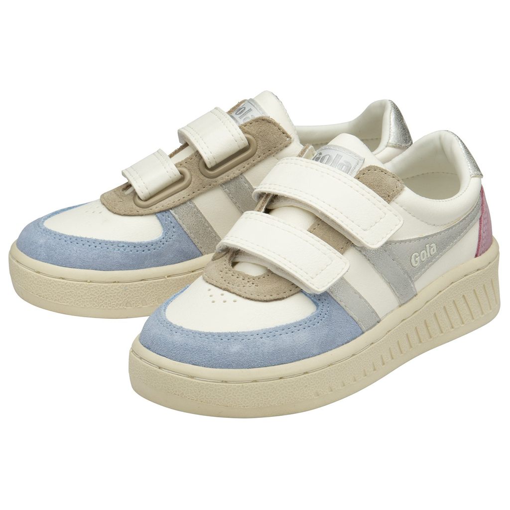 Gola Classics Grandslam Quadrant Strap Sneakers Blancas Plateadas España | GTL-074652