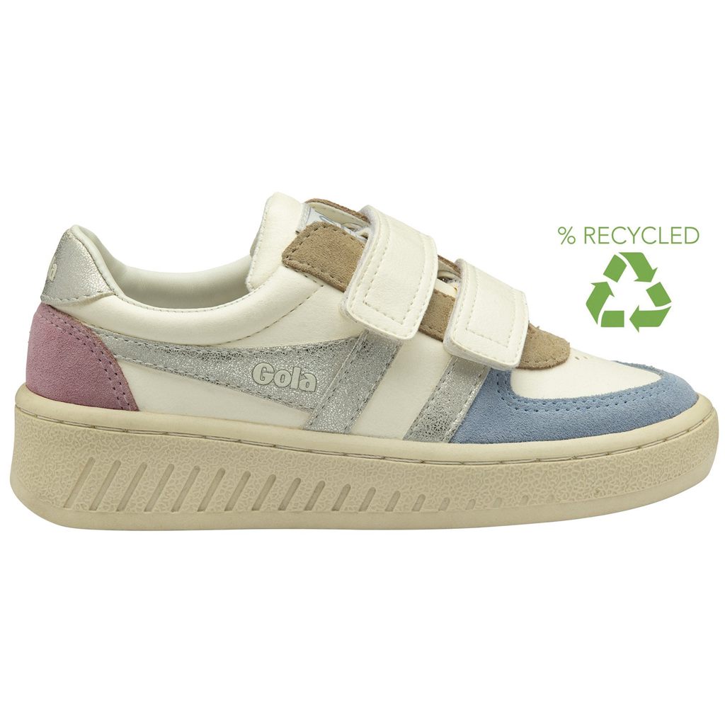 Gola Classics Grandslam Quadrant Strap Sneakers Blancas Plateadas España | GTL-074652