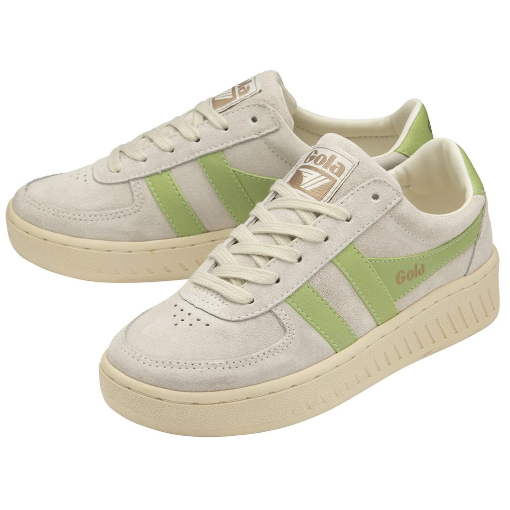 Gola Classics Grandslam Suede Sneakers Blancas Verde España | YWR-210458