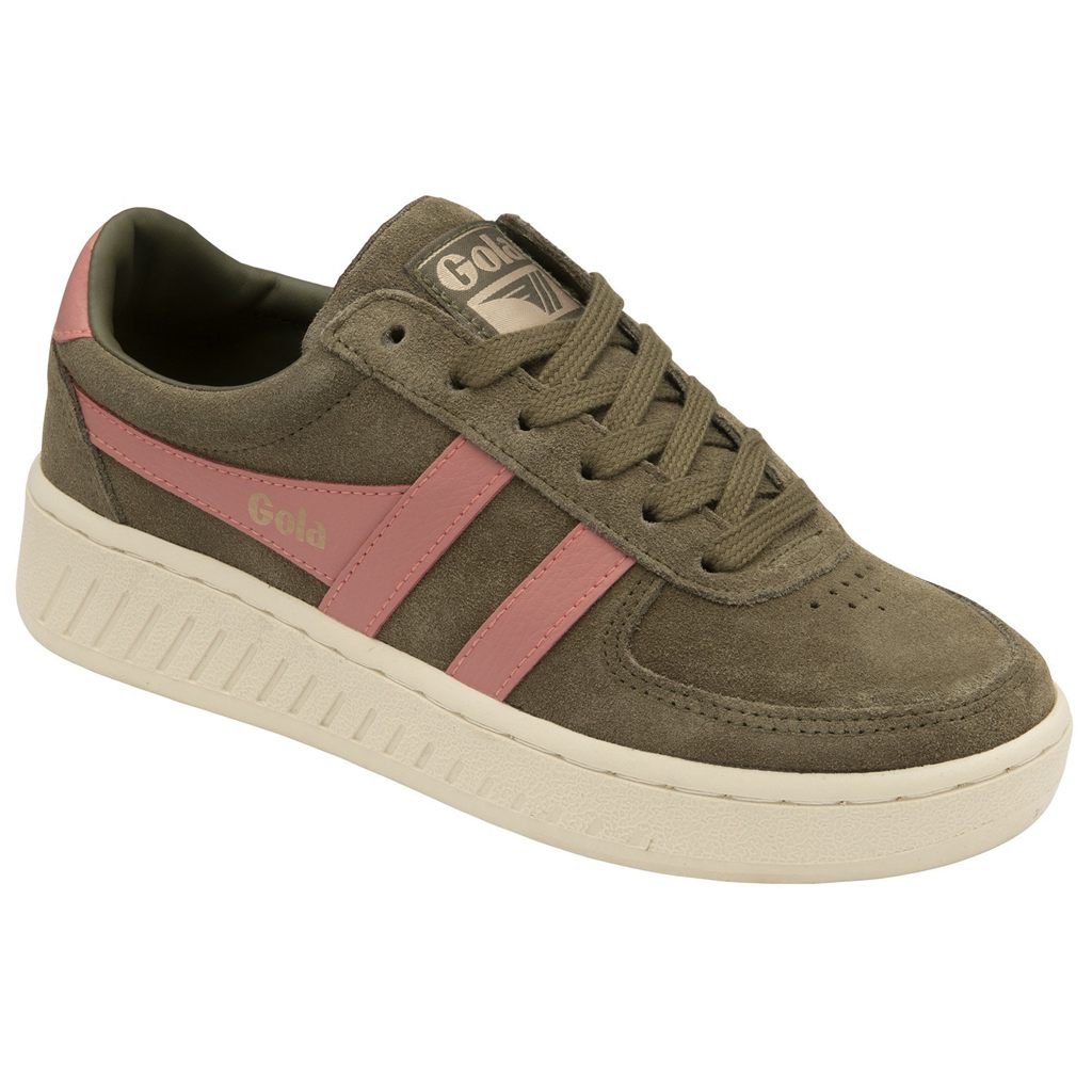 Gola Classics Grandslam Suede Sneakers Kaki Coral Rosas España | KBV-739206