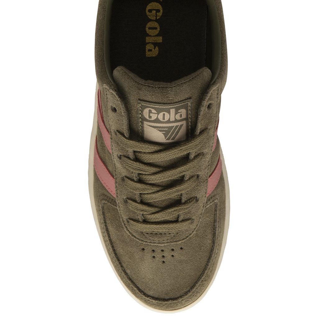 Gola Classics Grandslam Suede Sneakers Kaki Coral Rosas España | KBV-739206