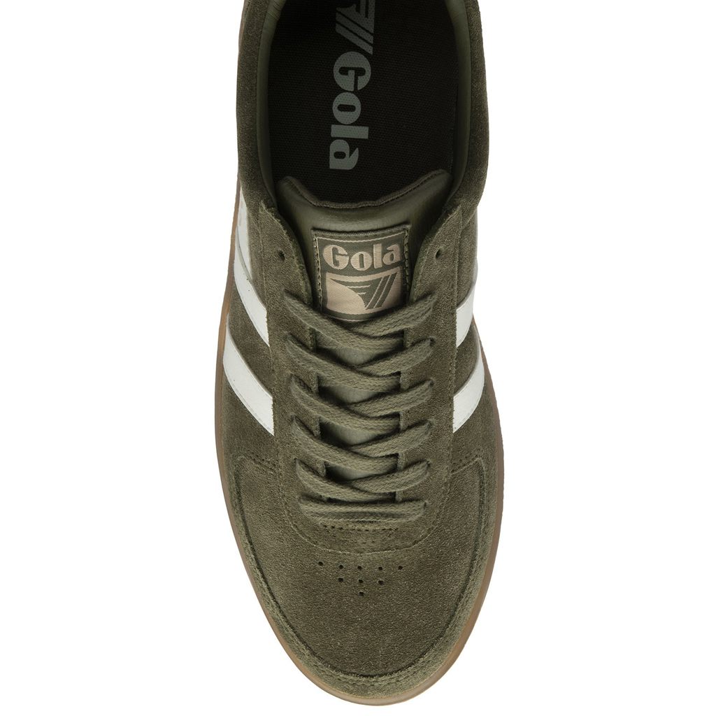 Gola Classics Grandslam Suede Sneakers Kaki Blancas España | LJQ-851674