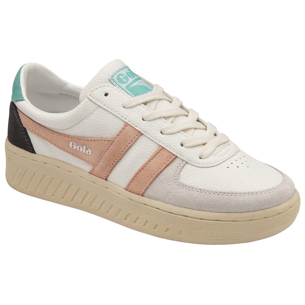 Gola Classics Grandslam Trident Sneakers Blancas Rosas España | XQE-279165