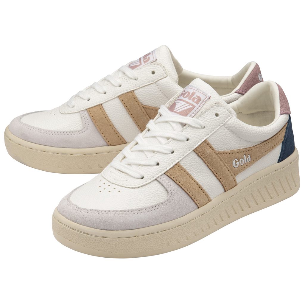 Gola Classics Grandslam Trident Sneakers Blancas Rosas España | GJA-296507