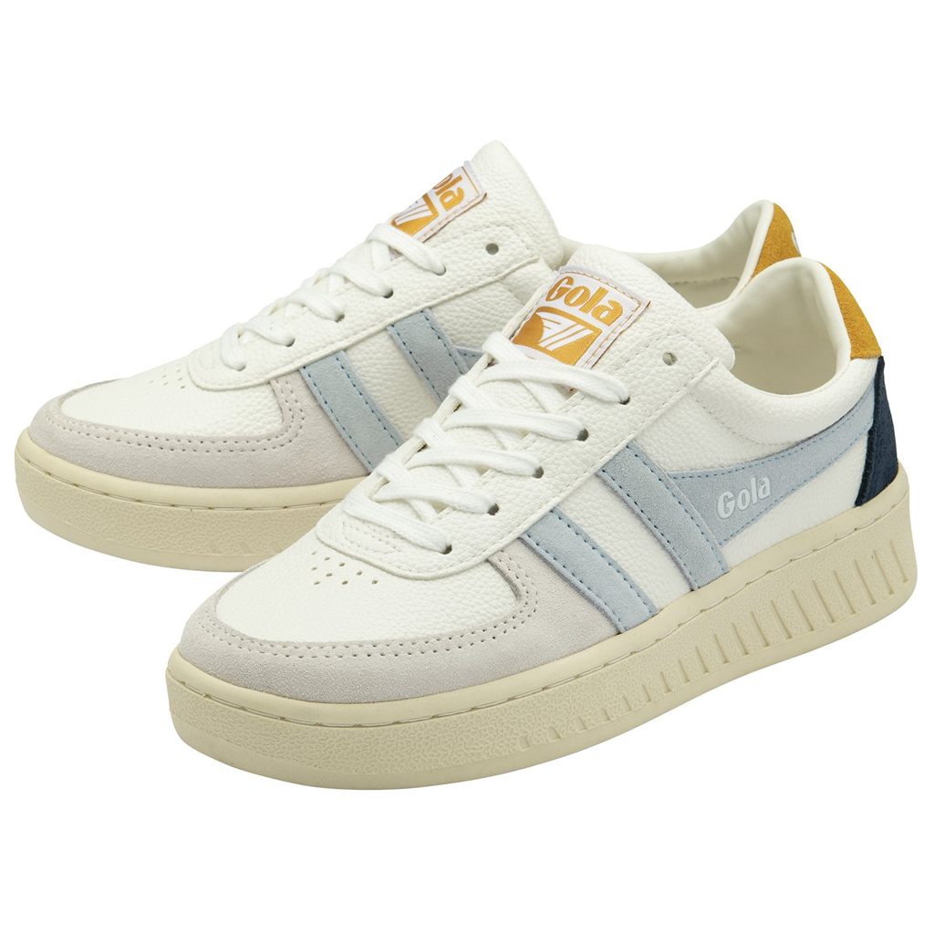 Gola Classics Grandslam Trident Sneakers Blancas Azules España | FCT-056431