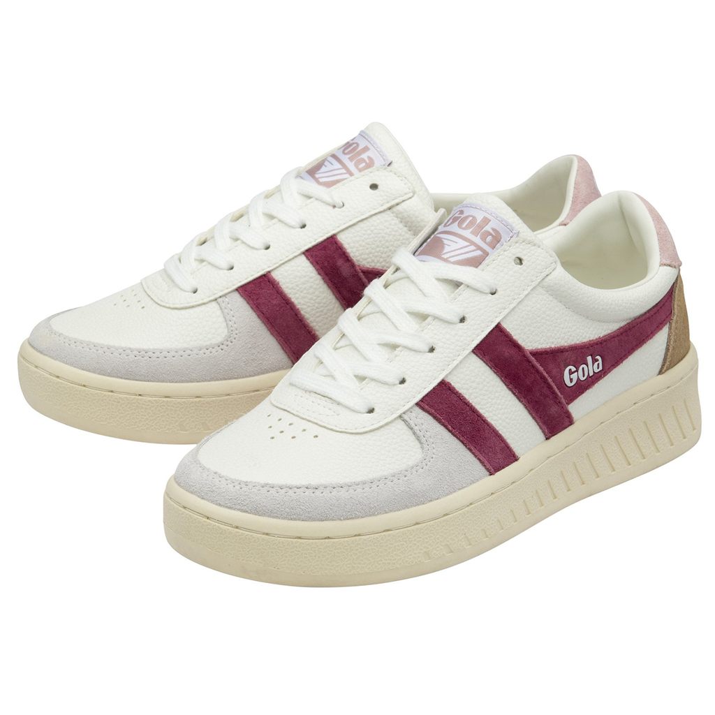 Gola Classics Grandslam Trident Sneakers Blancas Rosas España | RUL-698023