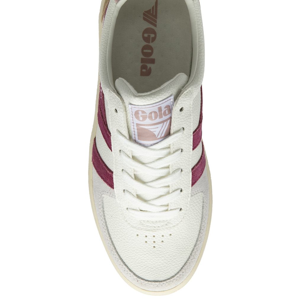 Gola Classics Grandslam Trident Sneakers Blancas Rosas España | RUL-698023