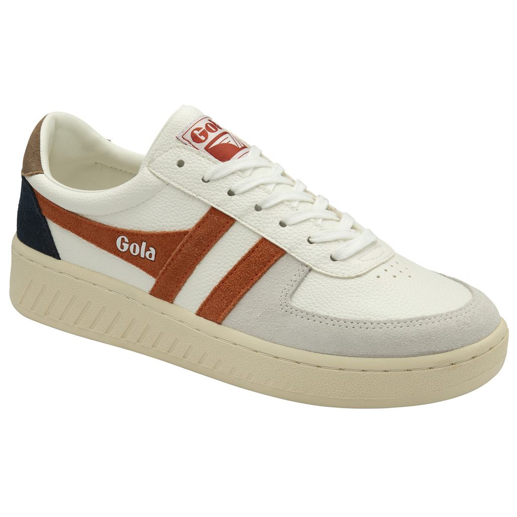 Gola Classics Grandslam Trident Sneakers Blancas Naranjas España | VEZ-173296