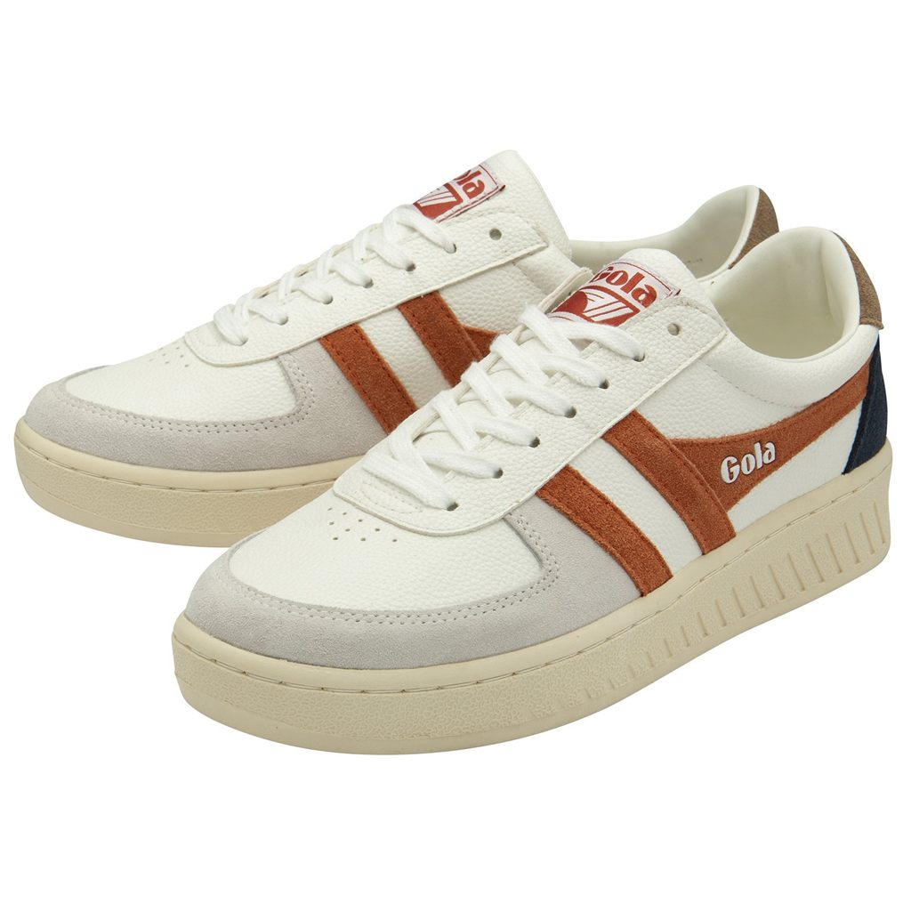 Gola Classics Grandslam Trident Sneakers Blancas Naranjas España | VEZ-173296