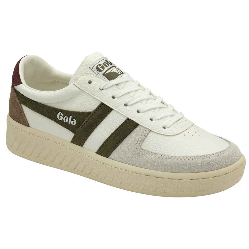 Gola Classics Grandslam Trident Sneakers Blancas Kaki Burdeos España | DCT-153469