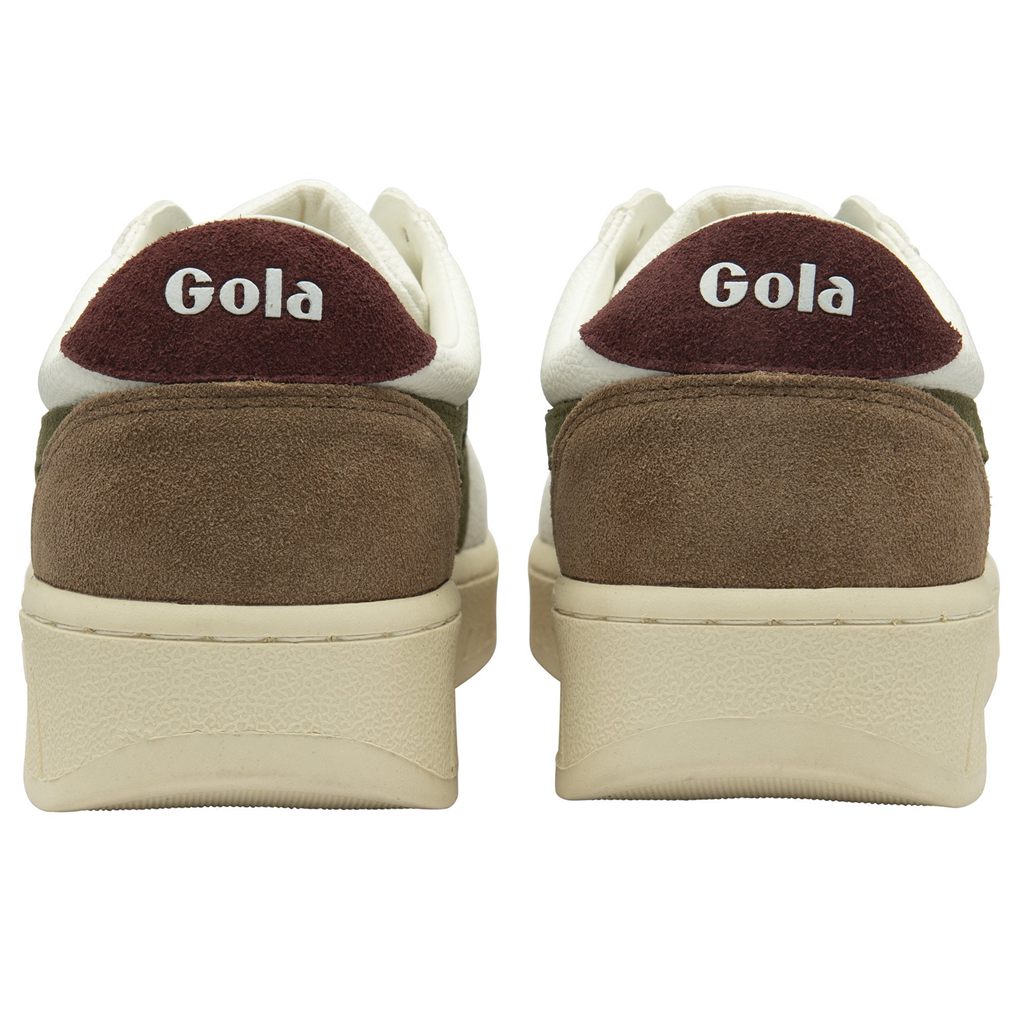 Gola Classics Grandslam Trident Sneakers Blancas Kaki Burdeos España | DCT-153469
