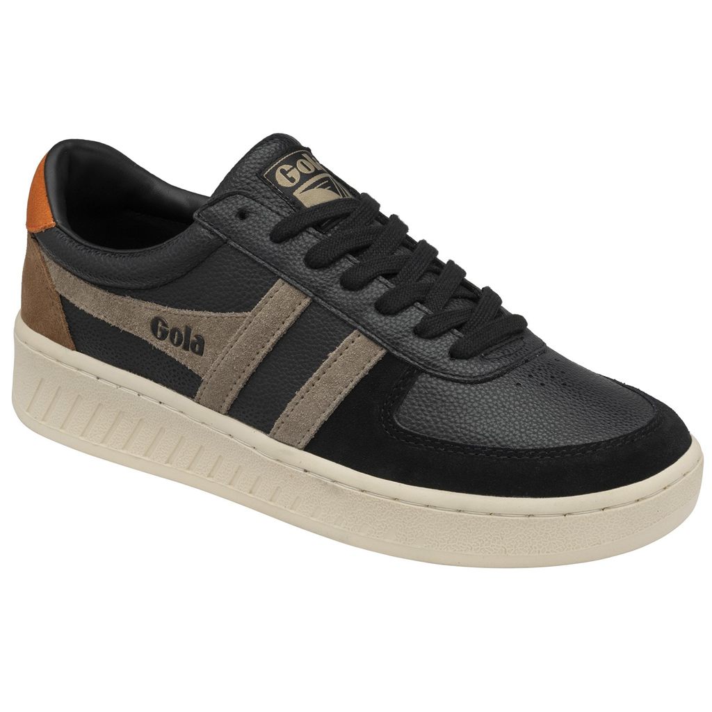 Gola Classics Grandslam Trident Sneakers Negras Naranjas España | BTQ-485102