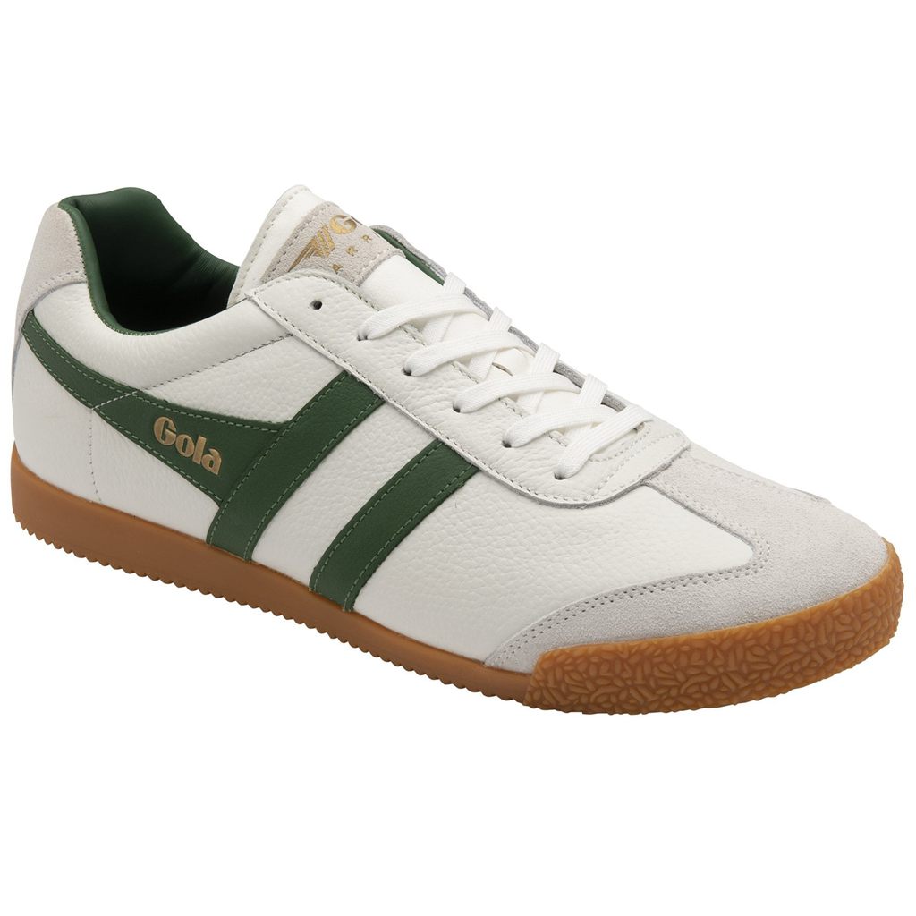 Gola Classics Harrier Leather Sneakers Blancas Verde Verde España | TEZ-873015