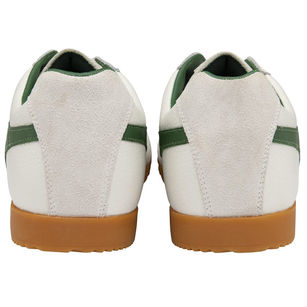 Gola Classics Harrier Leather Sneakers Blancas Verde Verde España | TEZ-873015