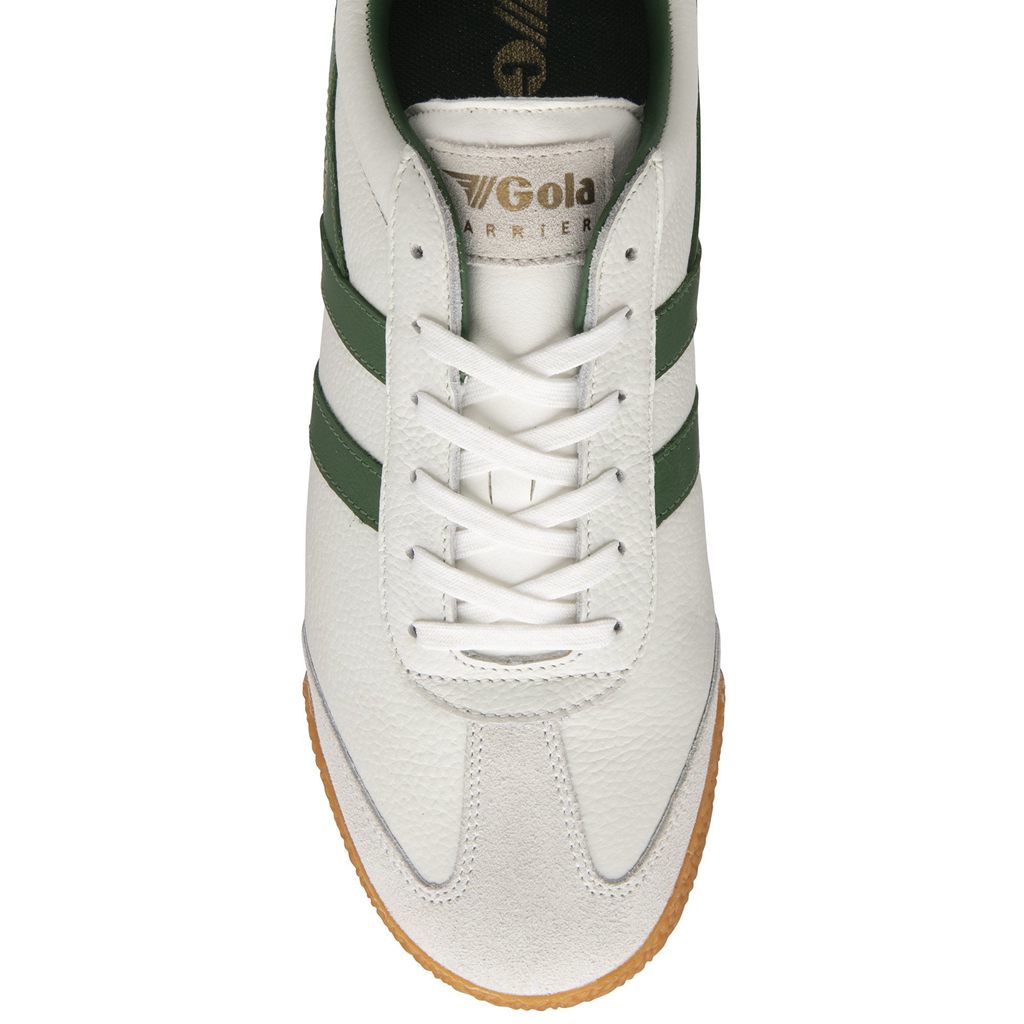 Gola Classics Harrier Leather Sneakers Blancas Verde Verde España | TEZ-873015