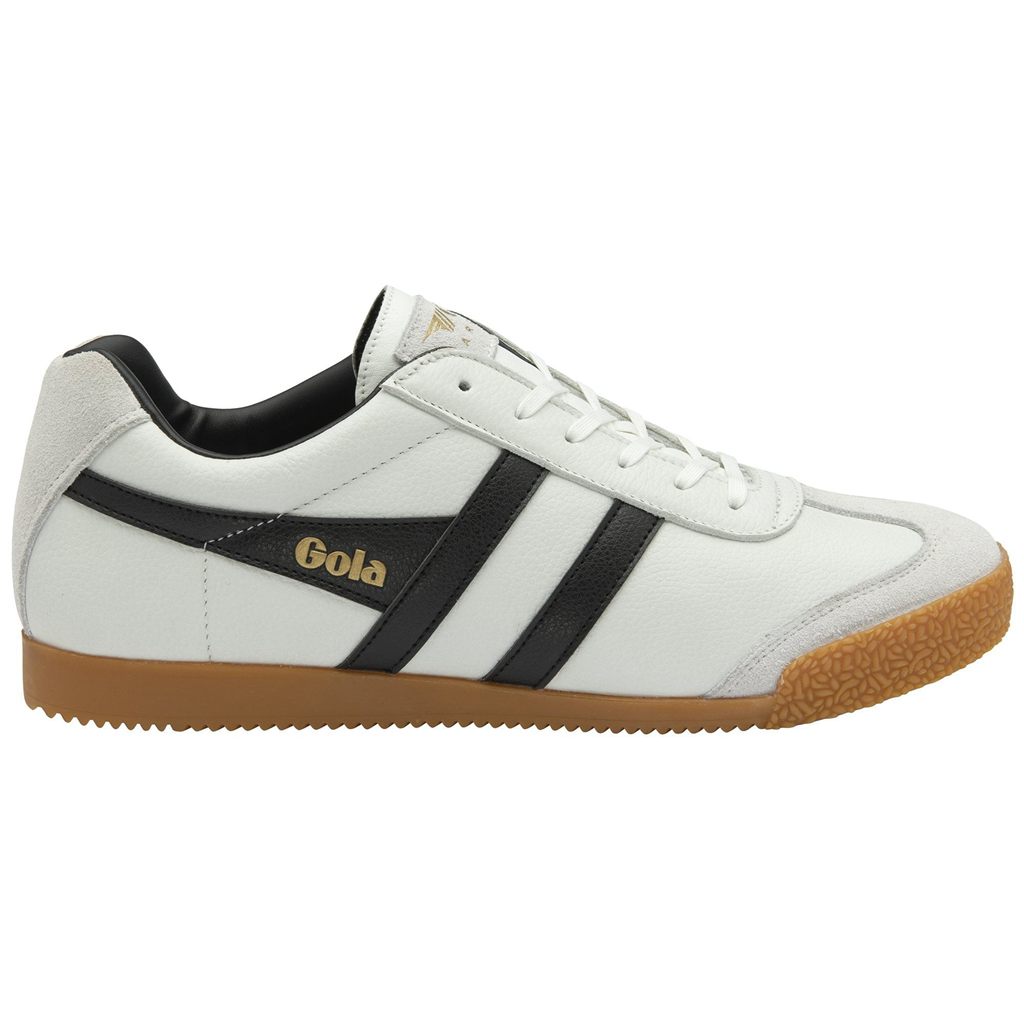 Gola Classics Harrier Leather Sneakers Blancas Negras Negras España | XMW-327059