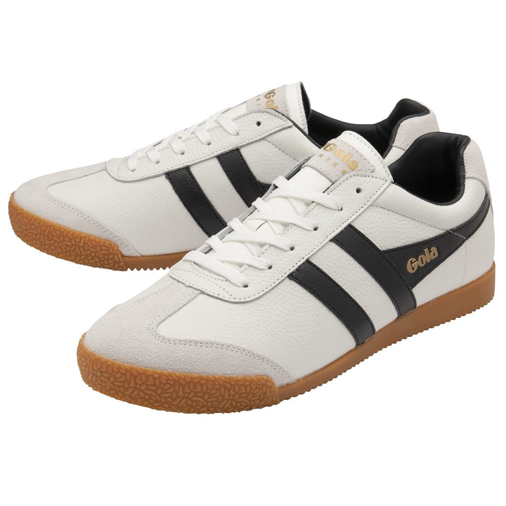 Gola Classics Harrier Leather Sneakers Blancas Negras Negras España | XMW-327059