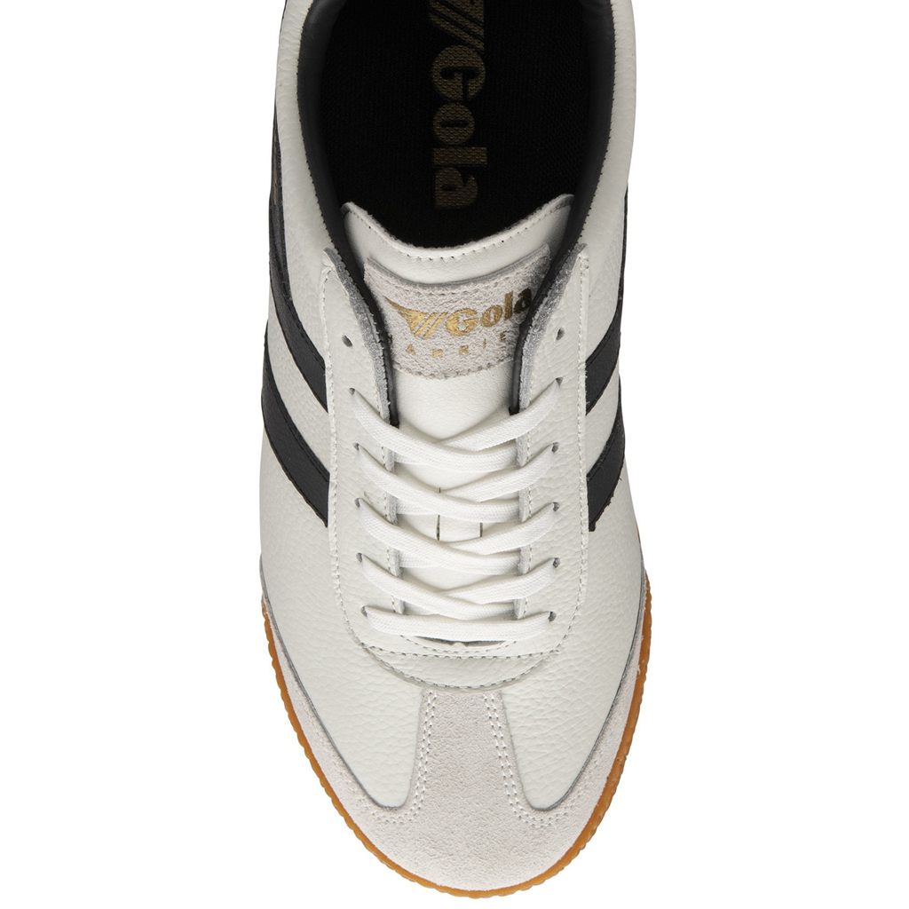 Gola Classics Harrier Leather Sneakers Blancas Negras Negras España | XMW-327059