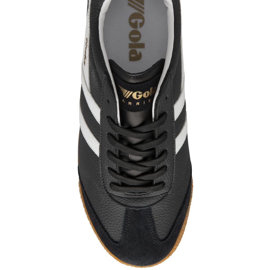 Gola Classics Harrier Leather Sneakers Negras Blancas Blancas España | WQO-891632