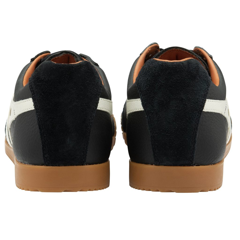 Gola Classics Harrier Leather Sneakers Negras Blancas Naranjas España | XMW-169473