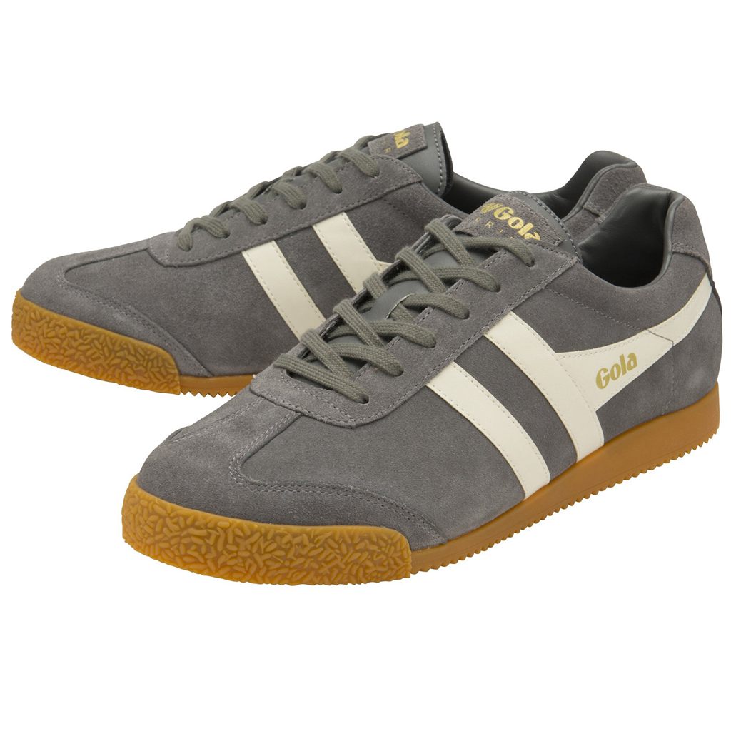 Gola Classics Harrier Suede Sneakers Ash Ecru España | QVR-136405